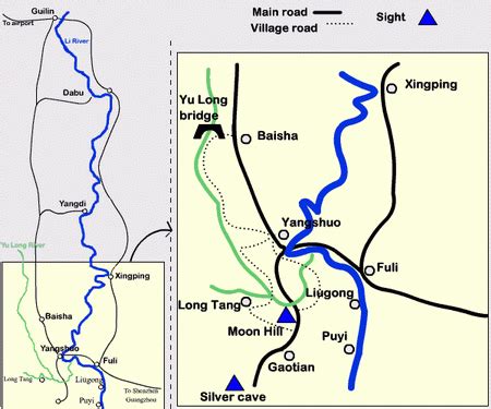 Yangshuo Tourist Map - Yangshuo • mappery