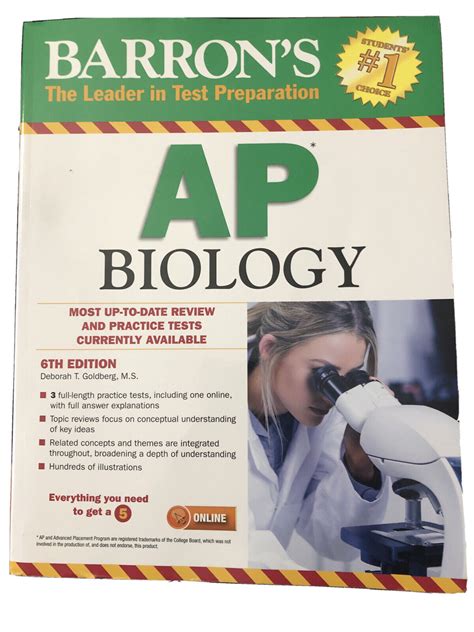 Ap Biology By Deborah T Goldberg Paperback Th Edition