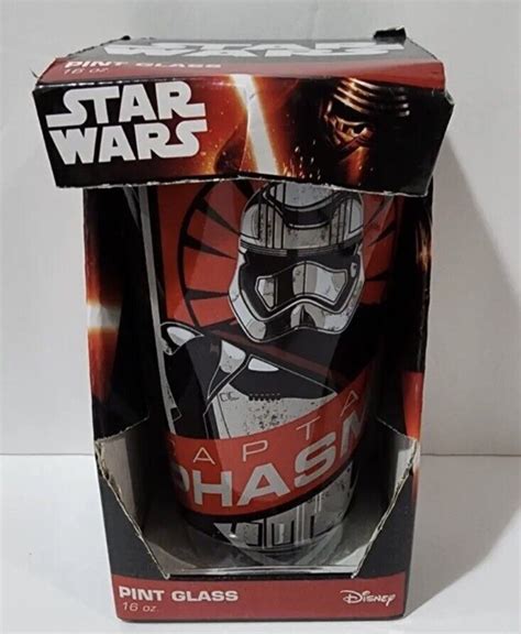 Disney Star Wars 16oz Pint Glass Captain Phasma Burst New Ebay