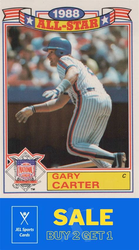 1989 Topps 20 Of 22 Gary Carter 1988 All Star Game Commemorative Set