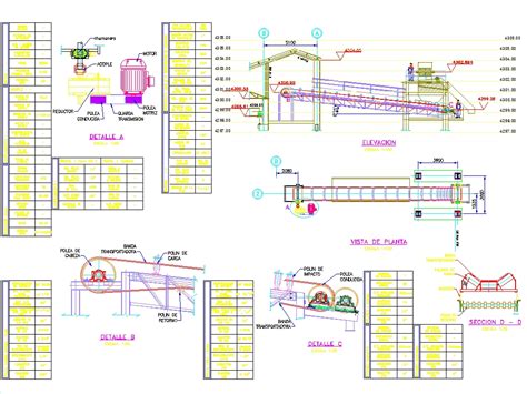 Banda Transportadora De Minerales En AutoCAD CAD 277 61 KB Bibliocad