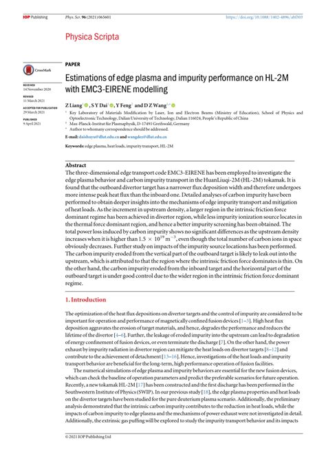 Estimations Of Edge Plasma And Impurity Performance On Hl M With Emc