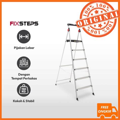 Jual Krisbow Fixsteps Tangga Lipat Aluminium American Type Step