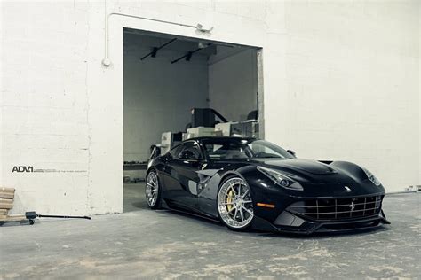 Ferrari F12 Berlinetta Custom Wheels Black Ferrari Sports Car HD