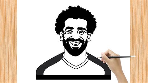 How to Draw Mohamed Salah - Easy Step-by-Step Tutorial