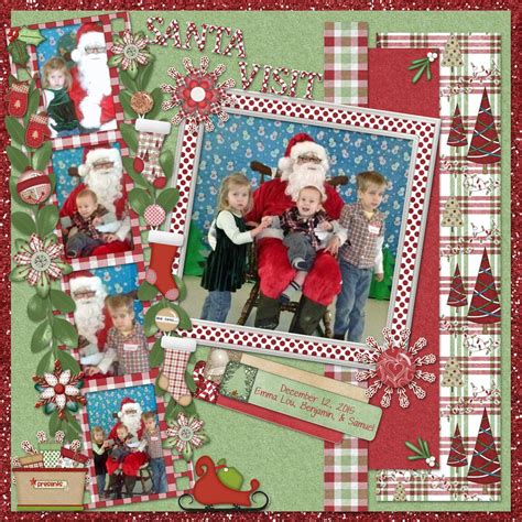 Holiday Delights Kit Christmas Scrapbook Page Christmas Scrapbook