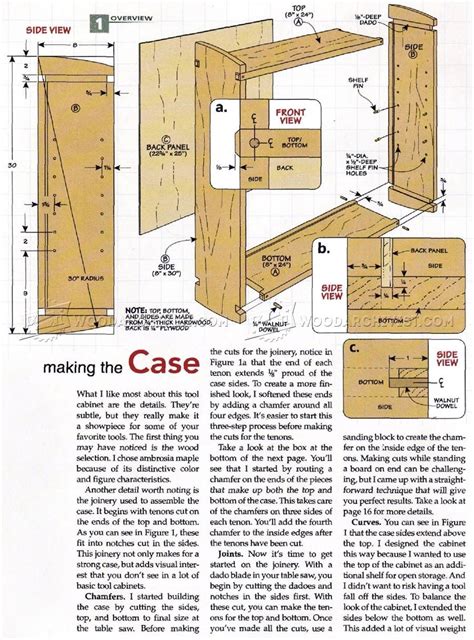 Wall Tool Cabinet Plans • WoodArchivist