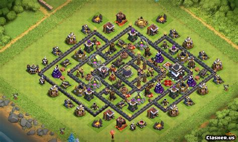 Unbeatable Undefeated Town Hall 9 Base Funmyte