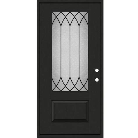 Reviews For Steves And Sons Regency 36 In X 80 In 34lite Spire Decorative Glass Lhis Onyx