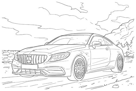 Coloriages Mercedes Benz T L Charger Coloriages Gratuits Imprimer