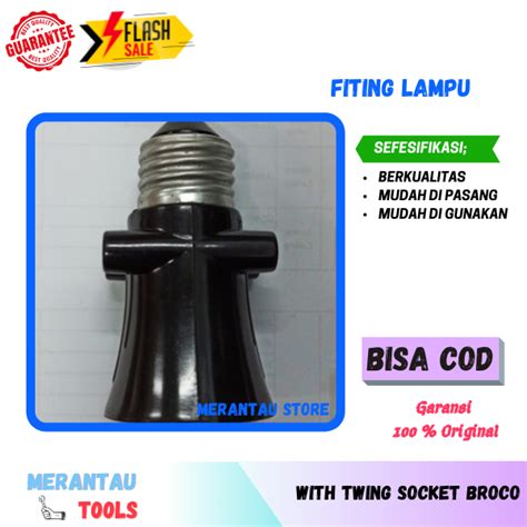 Broco Fitting Kombinasi Hitam Fitting Sambungan Piting Stop Kontak