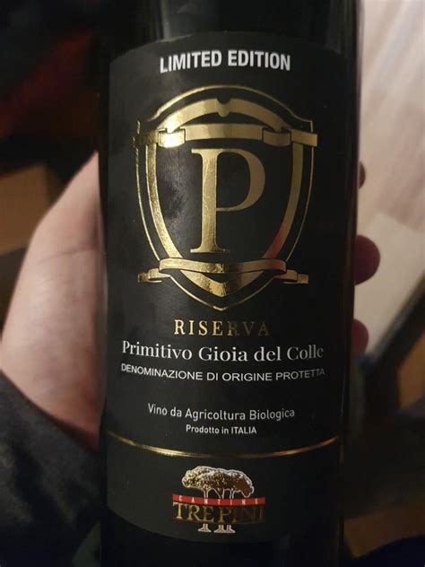 Cantine Tre Pini Primitivo Gioia Del Colle Limited Edition Riserva