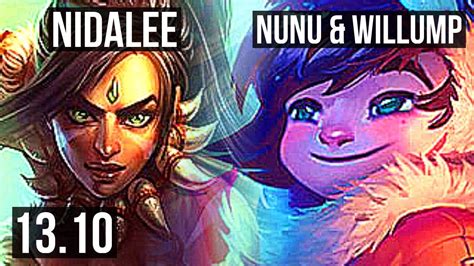 Nidalee Vs Nunu And Willump Jng 13 0 1 Legendary 6 Solo Kills 600