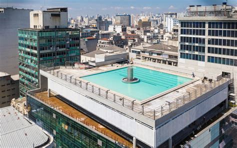 piscina e vista panorâmica nova unidade do Sesc chega a São Paulo