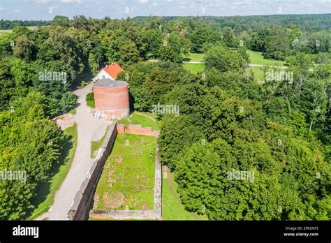 Aerial View Of Turaida Castle Latvia Stock Photo Alamy