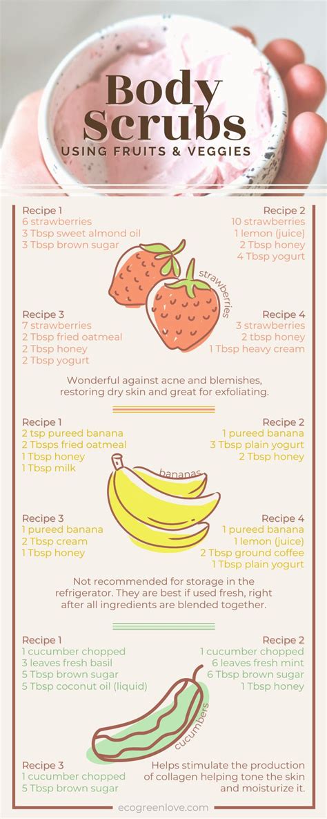 Diy Body Scrubs Using Fruits And Veggies [recipes] Diy Body Scrub Diy Body Scrub Recipes Body