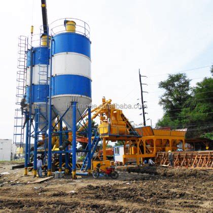 Factory Price Precast Yhzs Mobile Concrete Batching Mixing Plant In