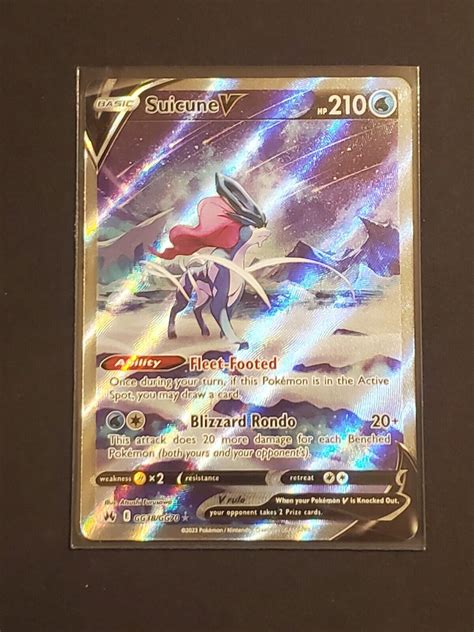 Mavin Pokemon Crown Zenith Suicune V Galarian Gallery Full Art Rare