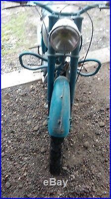 Ancienne MOTO PEUGEOT 125 TC4 1954 C G vintage scooter no émaillée