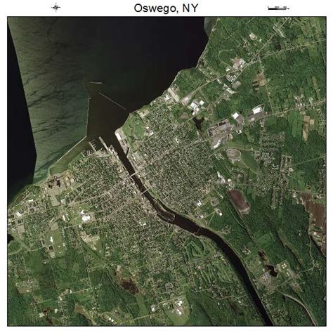 Aerial Photography Map of Oswego, NY New York