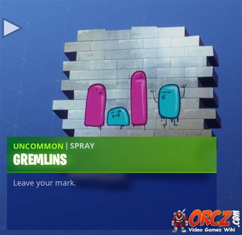 Fortnite Battle Royale Spray Gremlins The Video Games Wiki