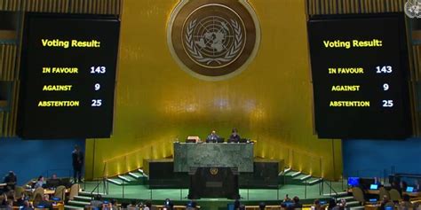 The General Assembly Adopts A Resolution Affirming Palestine’s Right To Full Membership In The