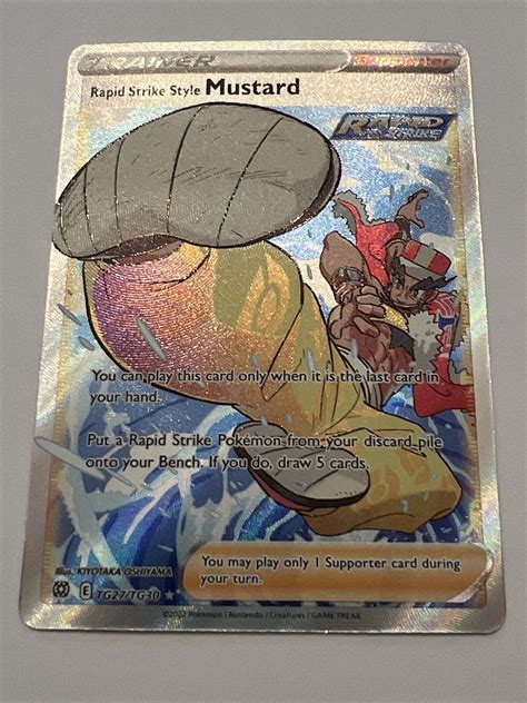 Rapid Strike Style Mustard Tg Tg Pokemon Tcg Brilliant Stars Ebay