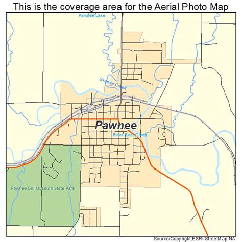 Aerial Photography Map of Pawnee, OK Oklahoma