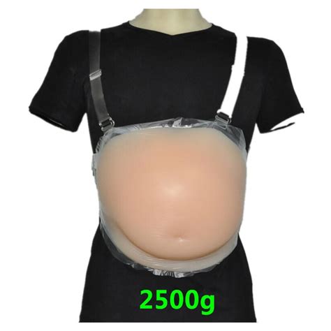 New 100 Fake Pregnant Belly Artificial Belly Stomach Silicone Tummy