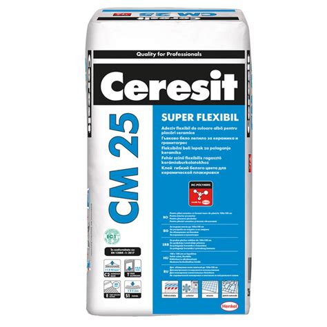 Adeziv Super Flexibil Pentru Placari Ceramice Ceresit CM 25 Interior