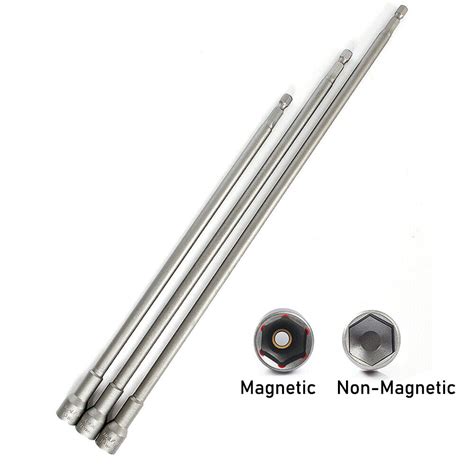 1 4 Hex Drive Magnetic Socket 8mm 14mm Extra Long Nut Bolt Impact Drill Bit Ebay