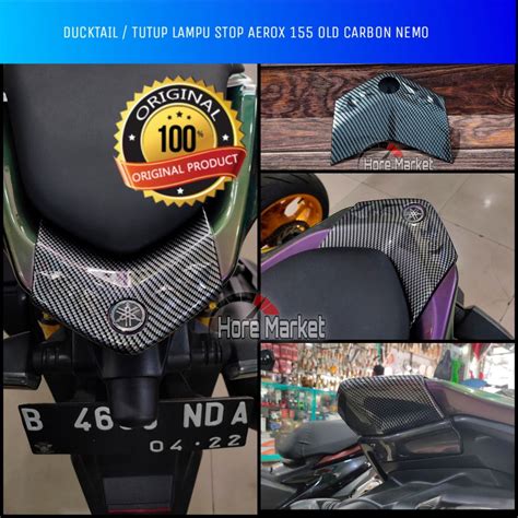 Jual DUCKTAIL AEROX 155 OLD COVER LAMPU STOP AEROX CARBON TUTUP ATASAN