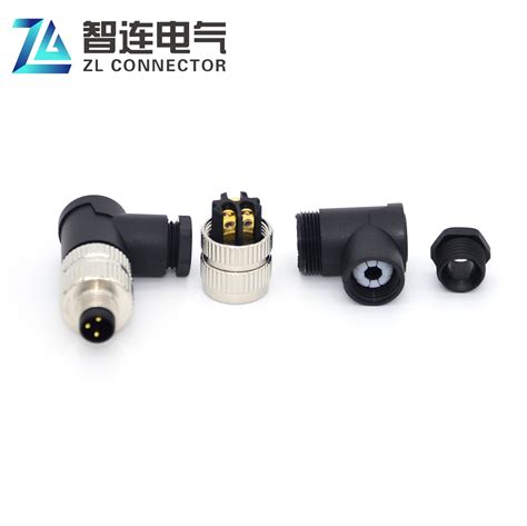 Ip67 Male Female Straight Right Angled Circular Assembled 3 4 Pin M8 Sensor Connector M12