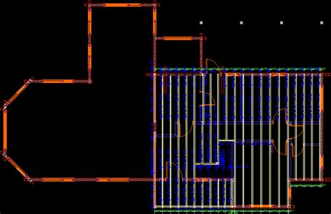 Wooden House Mezzanine Structure DWG Block For AutoCAD Designs CAD