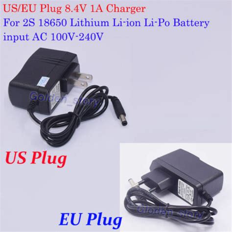 8 4v 1a Ac Dc Charger Adapter For 2s 7 4v 18650 Li Ion Lipo Lithium Battery Pack Ebay