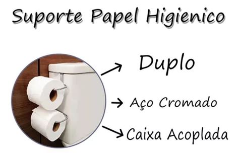 Soporte Para Papel Higiénico Con Doble Cable Caja Adjunta Mercadolibre