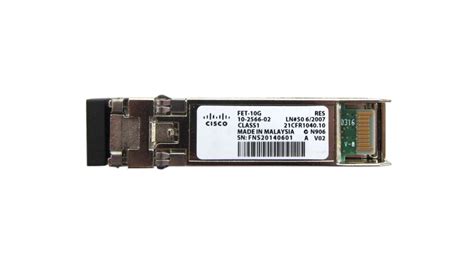 Fet 10g Cisco Fibre Optic Transceiver 10gbase X Lc Pc Distrelec