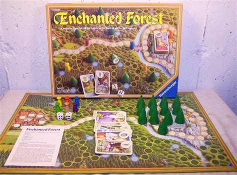 Original 1982 Enchanted Forest Board Game 100 Complete And Mint