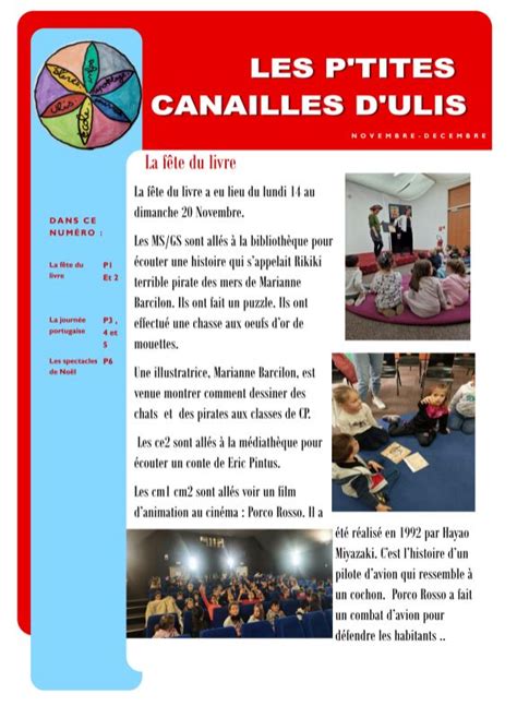 Les p tites canailles d ULIS Ecole St Joseph et Collège Sacré Coeur à