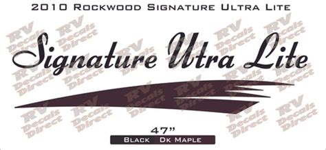 Rockwood Signature Ultra Lite Forest River Replacement Rv Decals And Graphics