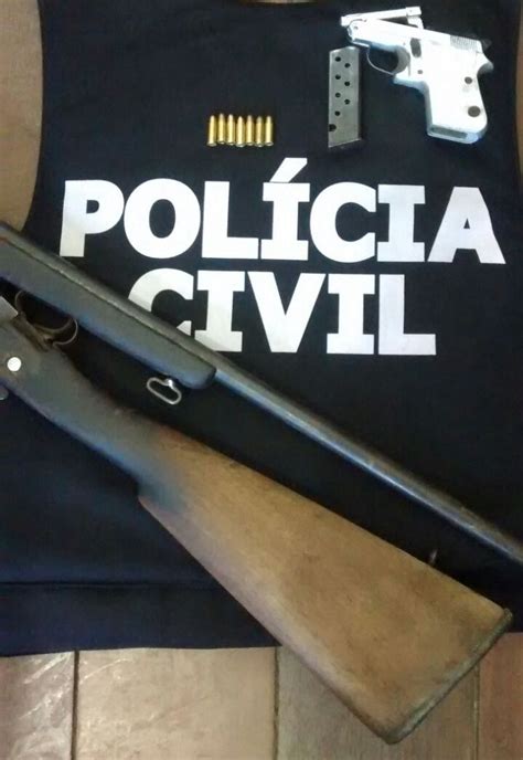 Pol Cia Civil Apreende Armas E Efetua Pris O No Interior Do Cristal