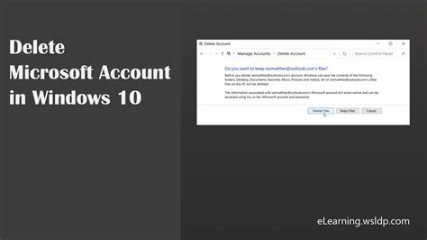 How To Delete Microsoft Account In Windows 10