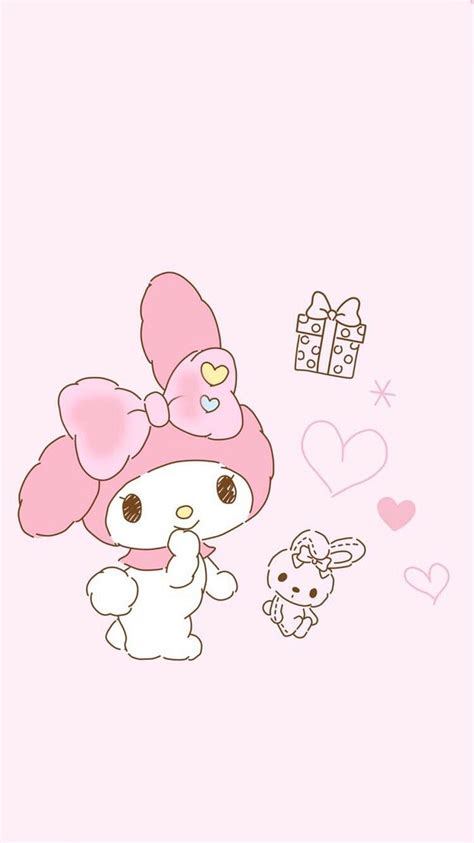 Sanrio Characters Kawaii My Melody Hd Phone Wallpaper Off