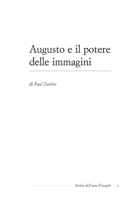 Pdf Augusto E Il Potere Delle Immagini Dokumen Tips