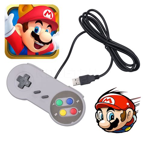 Controle Super Nintendo Usb Emulador Pc Joystick Shopee Brasil