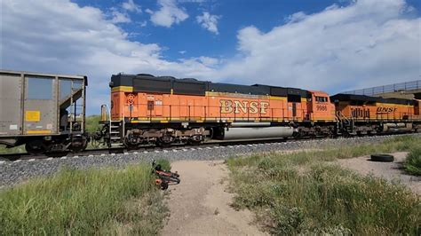 BNSF 8792 Leads A NB Empty TILX Coal Train With An H2 SD70MAC 8 10 23