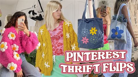 Trendy Pinterest Inspired Thrift Flips Super Easy And No Sewing Youtube