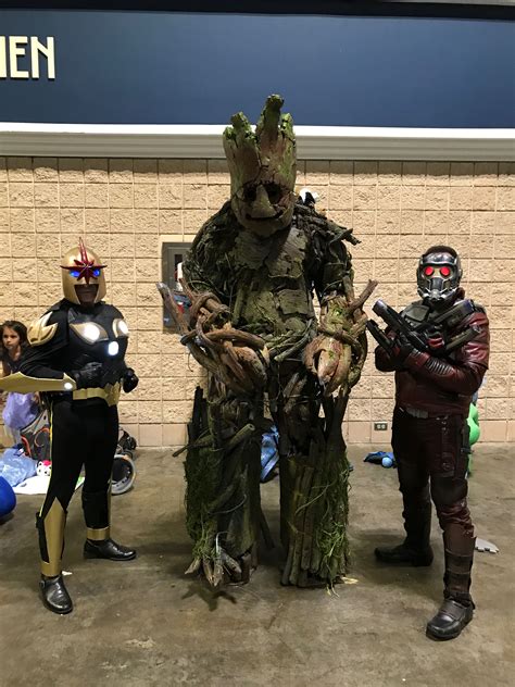 My Groot Cosplay at Tampa Bay ComicCon 2017 with my fellow Guardians. # ...