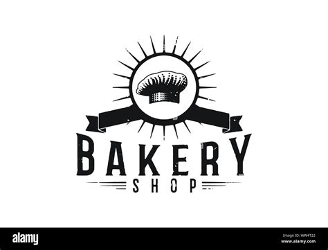 Vintage Bakery Logo Design, Vector Illustration Stock Vector Image ...