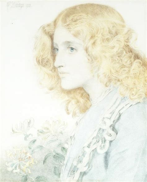 Anthony Frederick Augustus Sandys Portrait Of Gertrude 1902